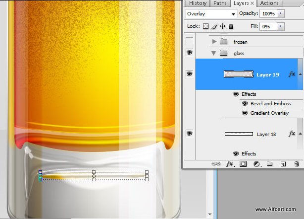 Shiny Cold Beer Glass Illustration with colorfull liquid inside and splashing effect.Create realistic glossy glass with liquid in them, make reflections and shadows